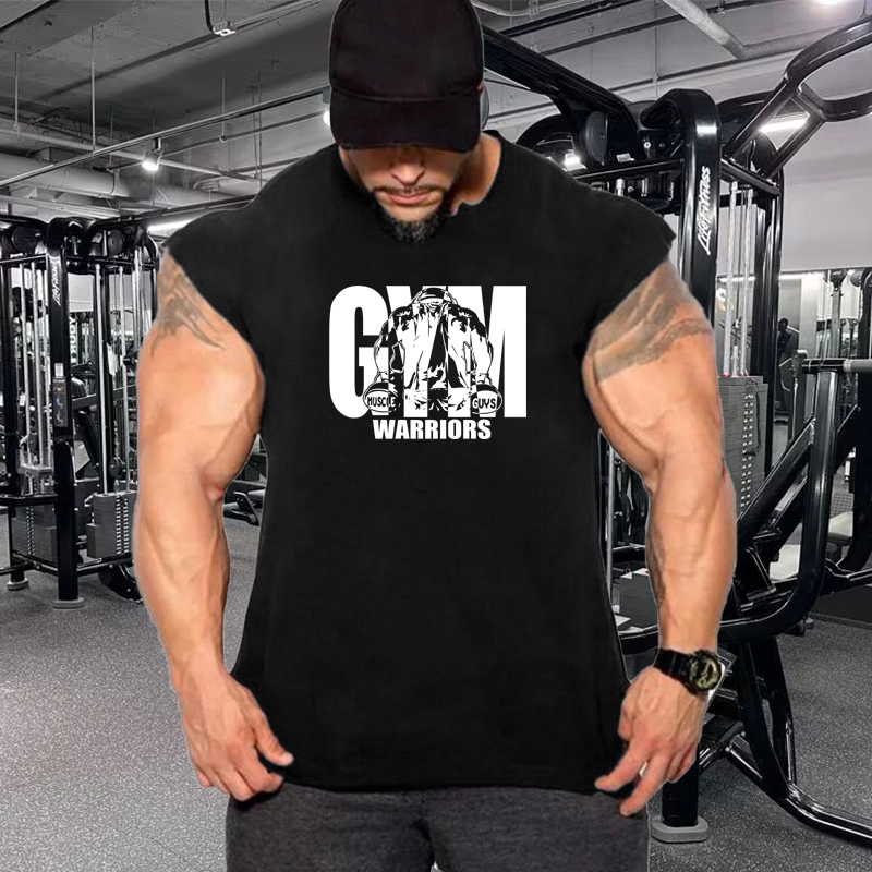 Tank Top Muscle - Letnie, oddychające, bawełniane koszulki bez rękawów