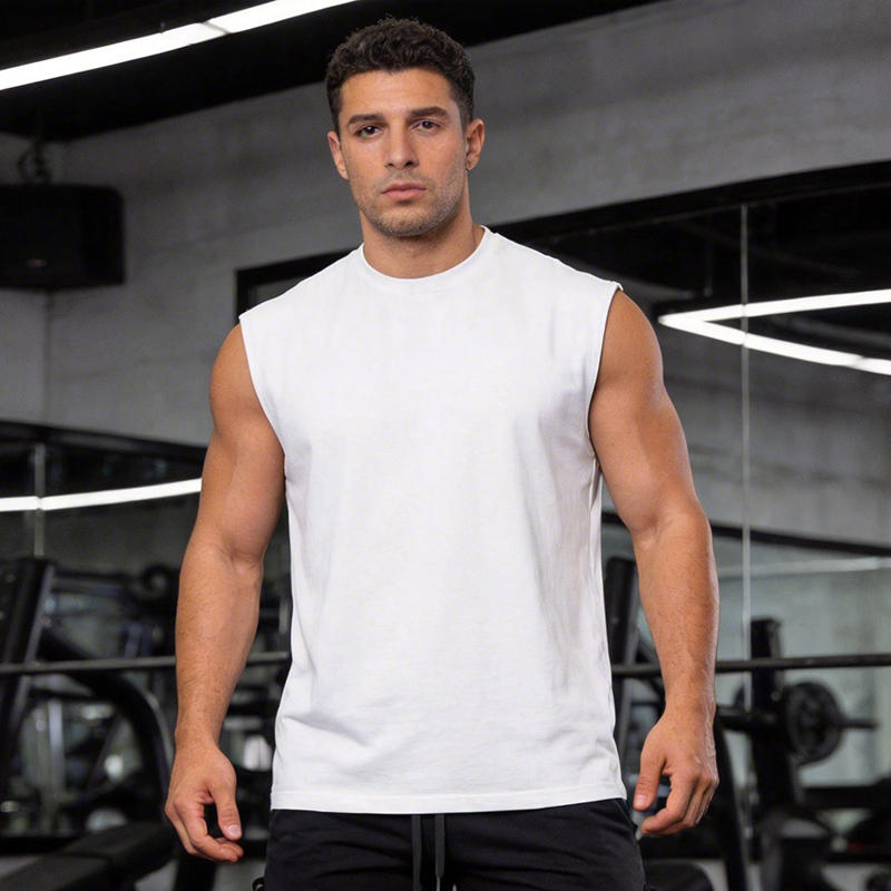 Tank Top Muscle - Męskie koszulki bez rękawów do biegania,