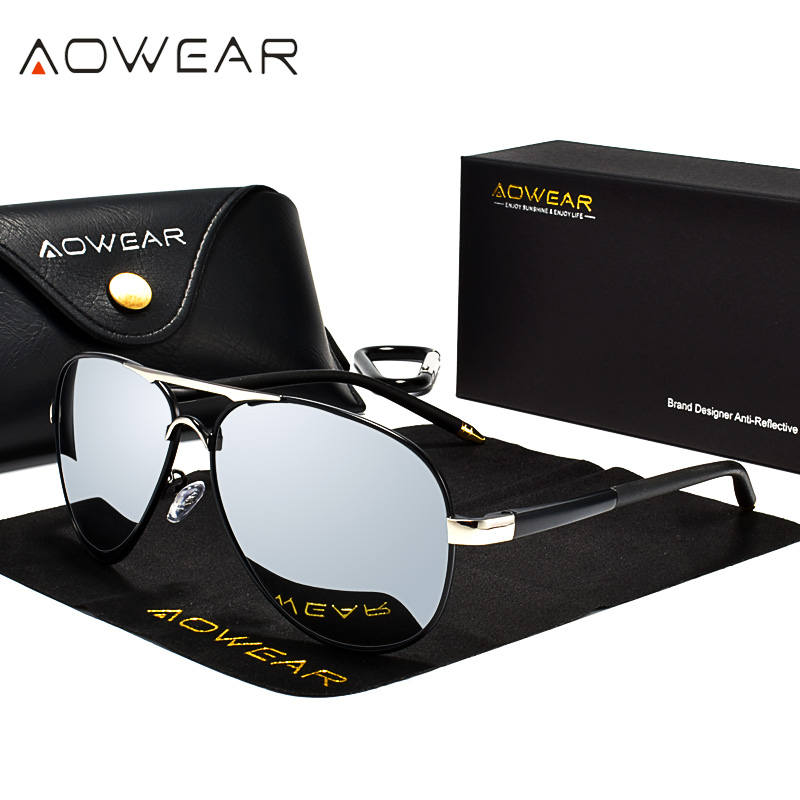 AOWEAR męskie okulary przeciws – Sunglasses Aviator Polarized recenzja i cena
