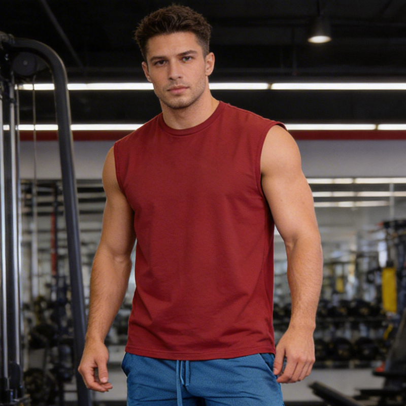 Męskie koszulki bez rękawów do – Tank Top Muscle recenzja i cena